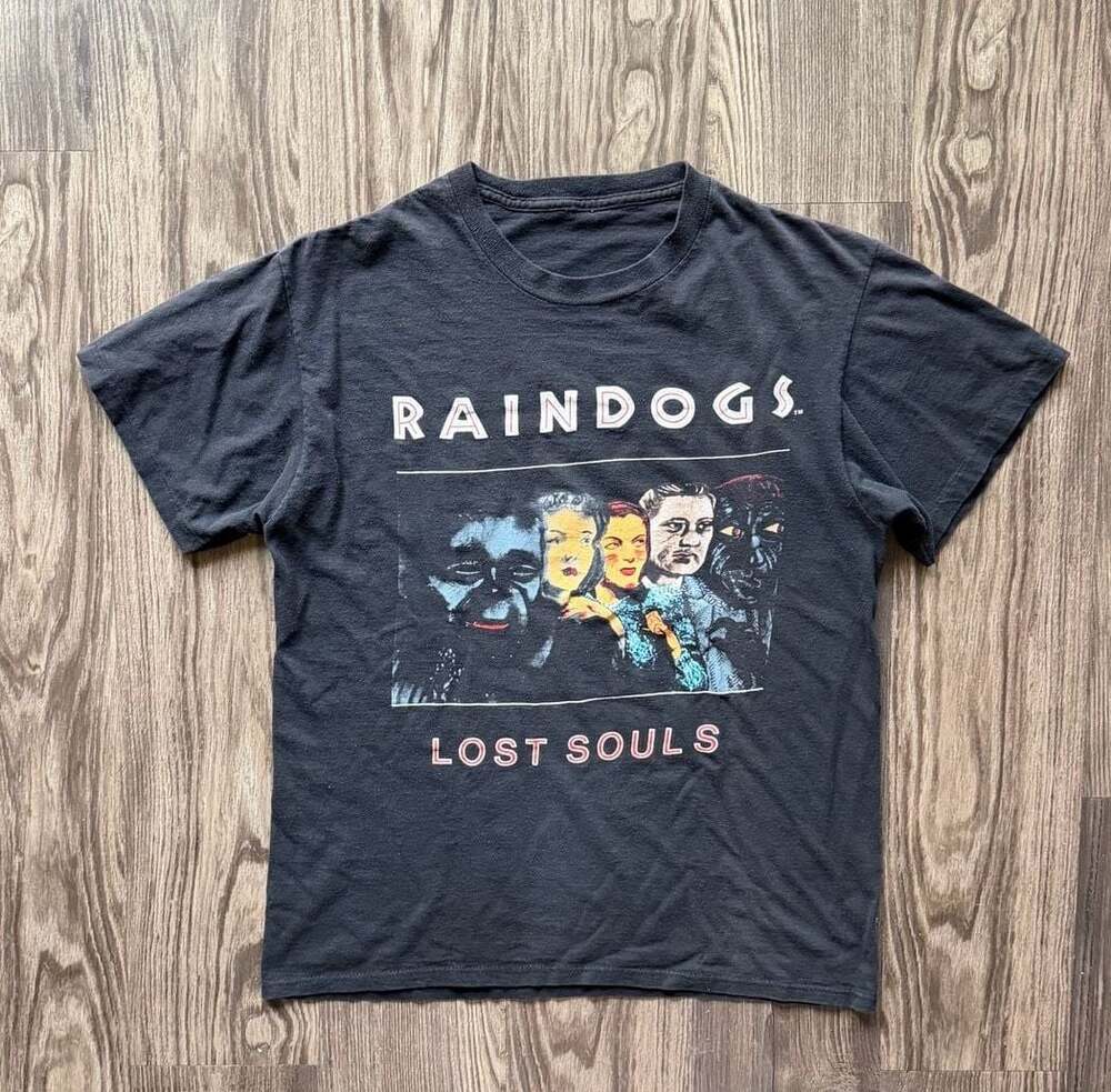 Vintage 1990 Raindogs Lost Souls Tour Band T-Shirt